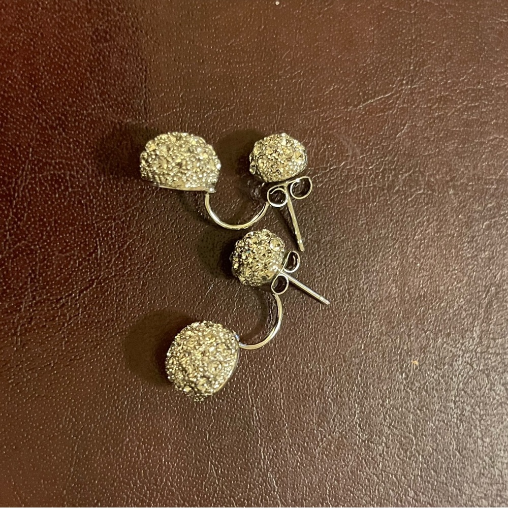 Jennifer Tuton Pave Crystal Earrings